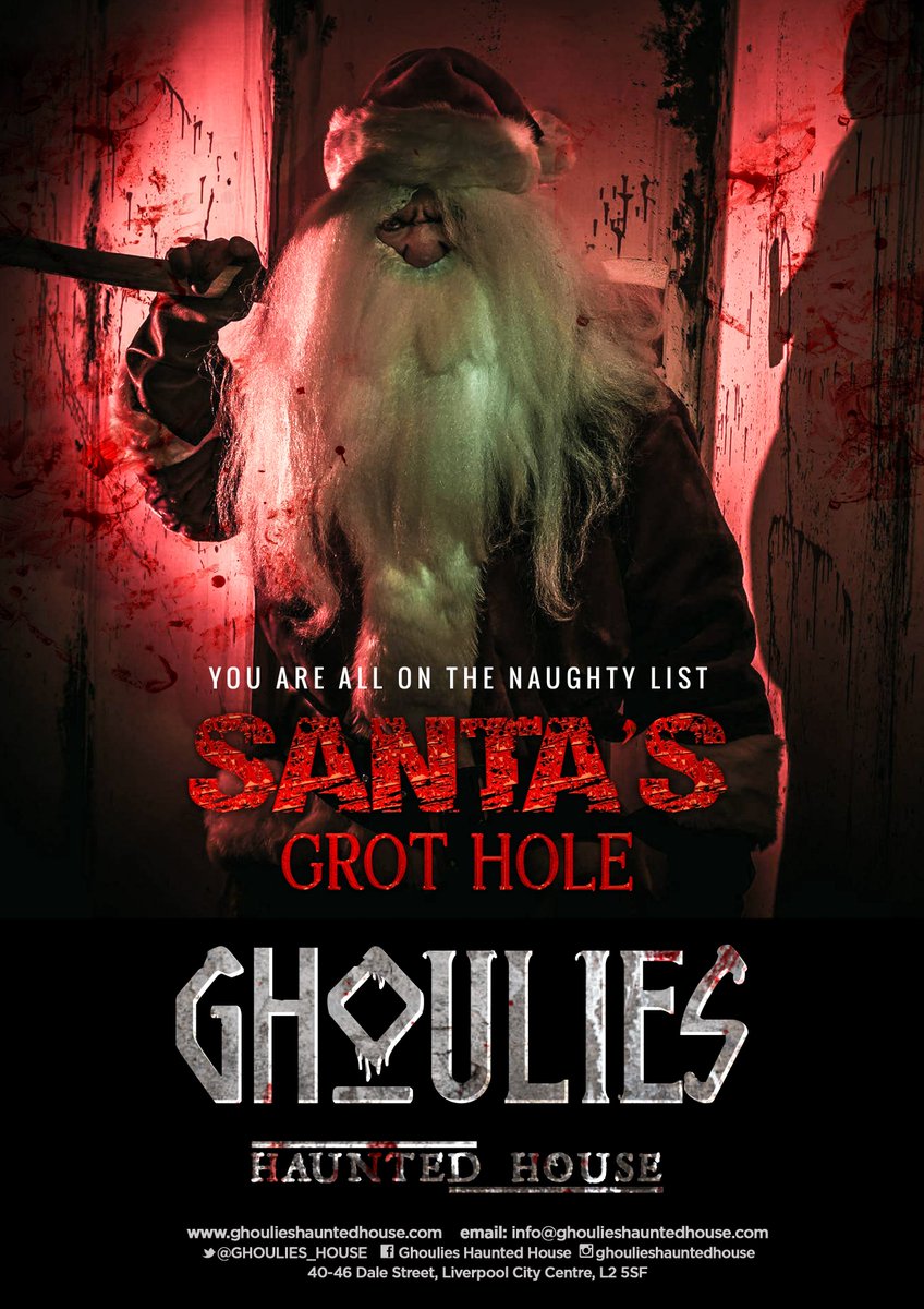 ghoulies_house's tweet photo. Santa will be ready for you soon... Santa's Grot Hole is landing this December at Ghoulies Haunted House. #christmas #grotto https://t.co/JjUF0nj0da