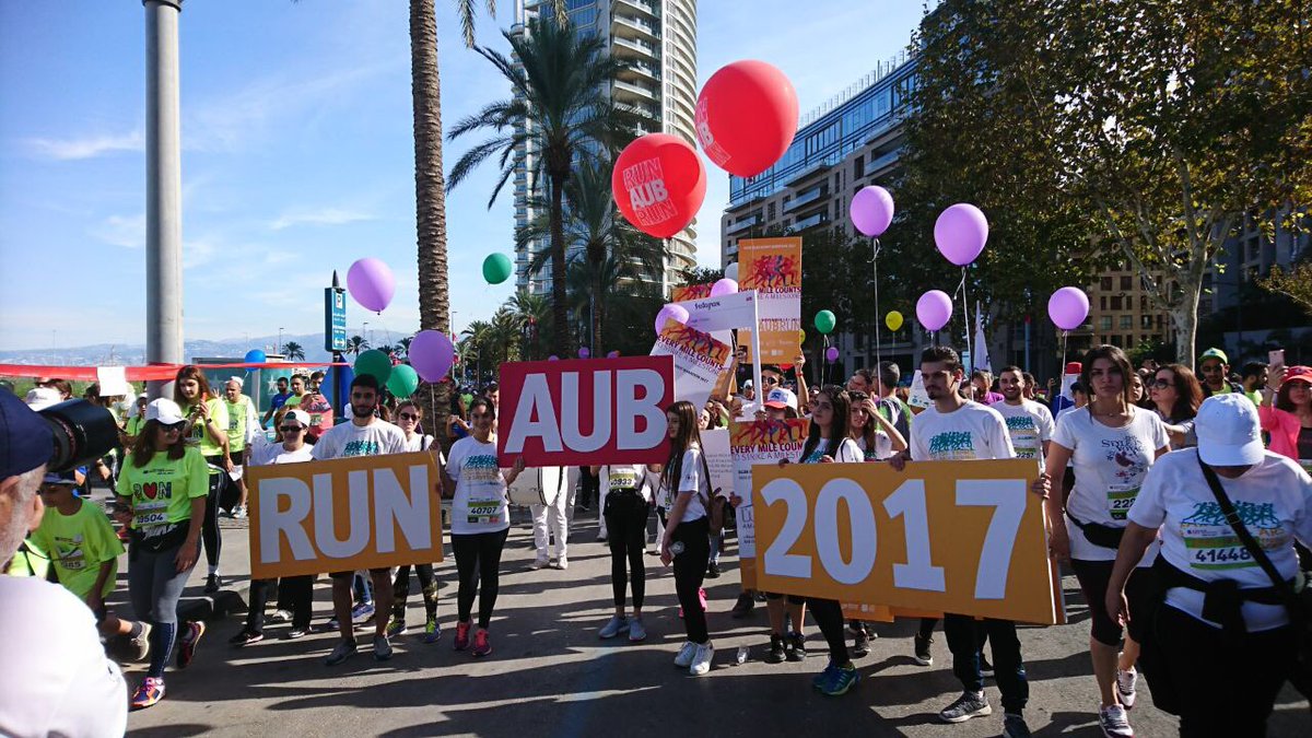 AUB_Lebanon's tweet photo. High five to everyone who made it to @BeirutMarathon #AUB #runaubrun https://t.co/Kt3a5MuVNv