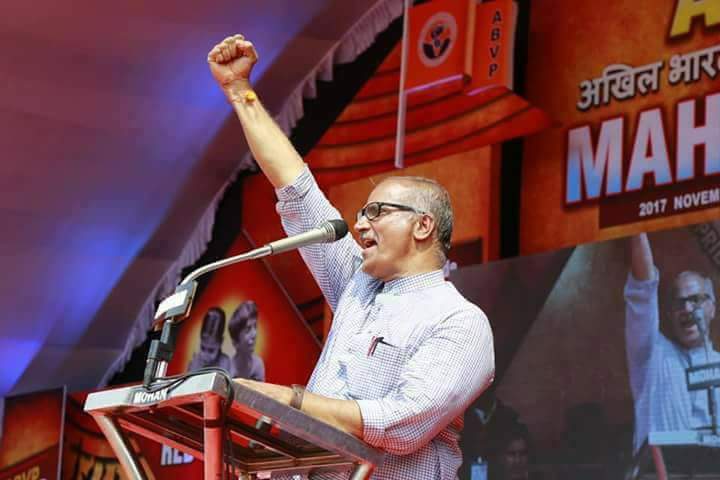 Pranjal_Writes's tweet photo. "I am not a victim, I am a Warrior" - #SadanandaMaster. 
#ABVPMahaRally https://t.co/IquBRWs1fV