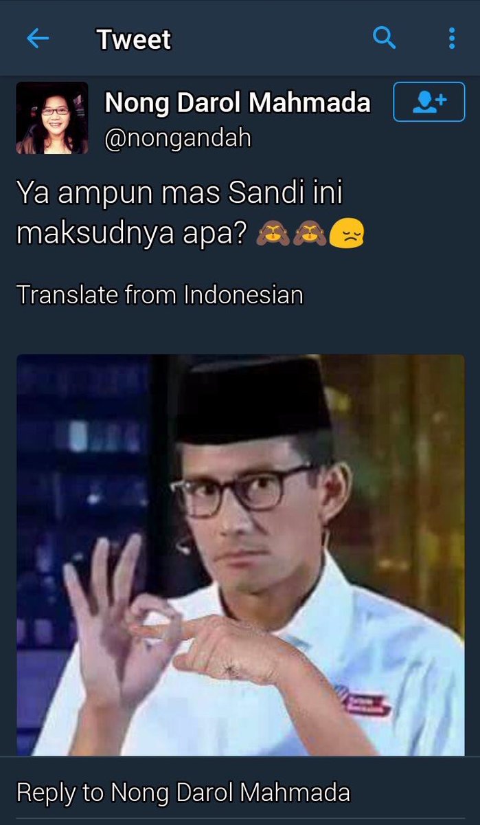 Akankah <a href="/nongandah/">IG: Nong Andah Darol Mahmada</a> minta maaf pada <a href="/sandiuno/">Sandiaga Salahuddin Uno</a> atas edit yg dilakukannya ini. Cc <a href="/Reiza_Patters/">IStandWithIRAN</a> <a href="/BonnieTriyana/">Bonnie Triyana</a> <a href="/JktMajuBersama/">Jakarta Maju Bersama</a> #Hoax