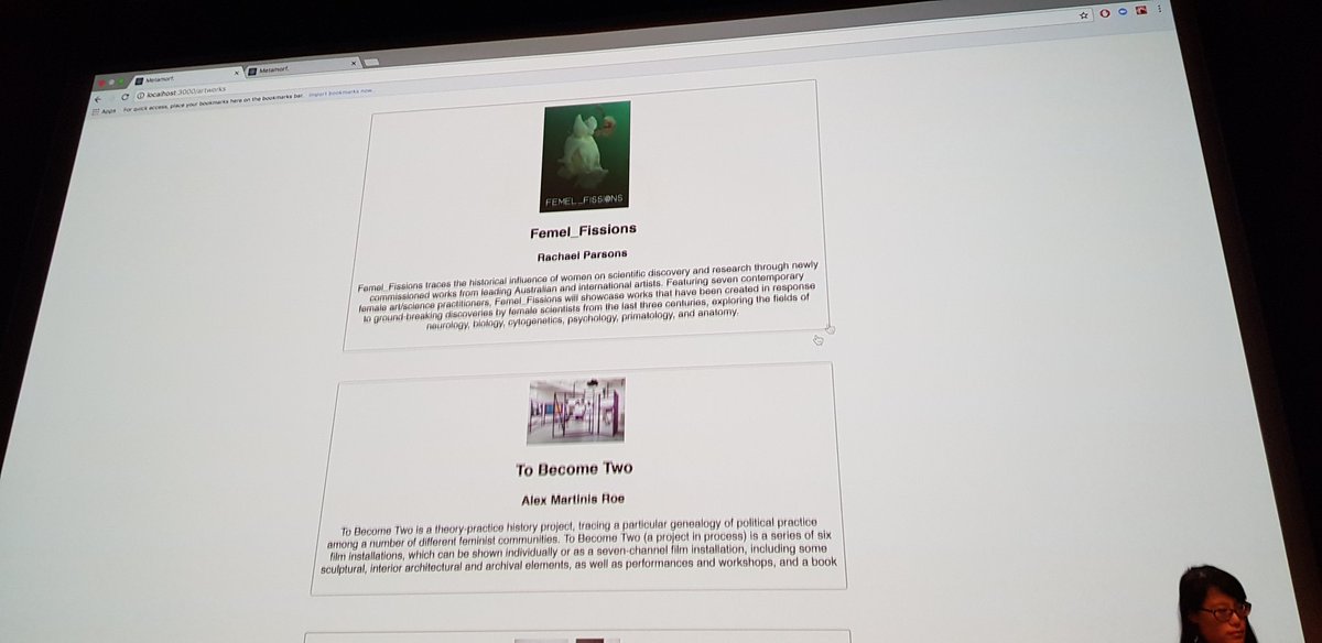 MishManners's tweet photo. Woooo another working demo. Incorporating #MachineLearning over existing #databases. #ArtScreenHack #bigdata #hackathon #hack #innovation #data #artists #art #film #television #ML https://t.co/mQSW4TmZUP
