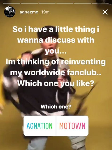radiountar's tweet photo. Kalo menurut lo lebih cucok "Agnation" atau "Motown" nih untuk nama fansclub worldwide Agnez Mo? #ThisWeekHits https://t.co/psQoqC3NVD