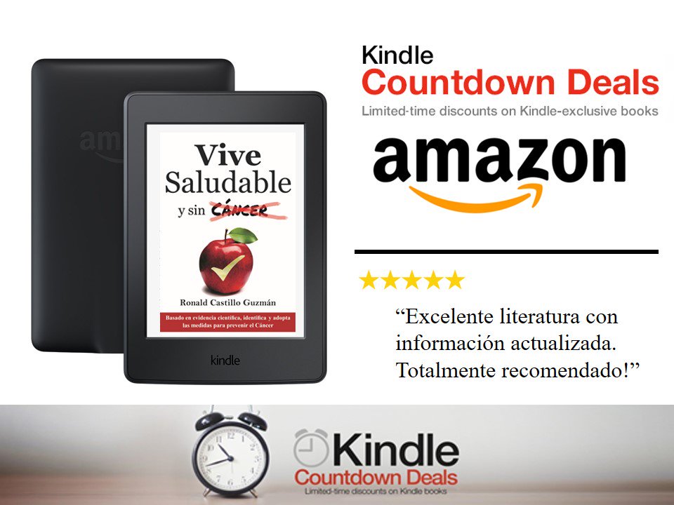 DRonaldcastillo's tweet photo. Lo prometido es deuda. Obtén el libro #ViveSaludableySinCancer al mejor precio "Hoy".  https://t.co/iJPOm6pghr #FelizDomingo #kindlebooks #Amazon https://t.co/77WKgHKklA