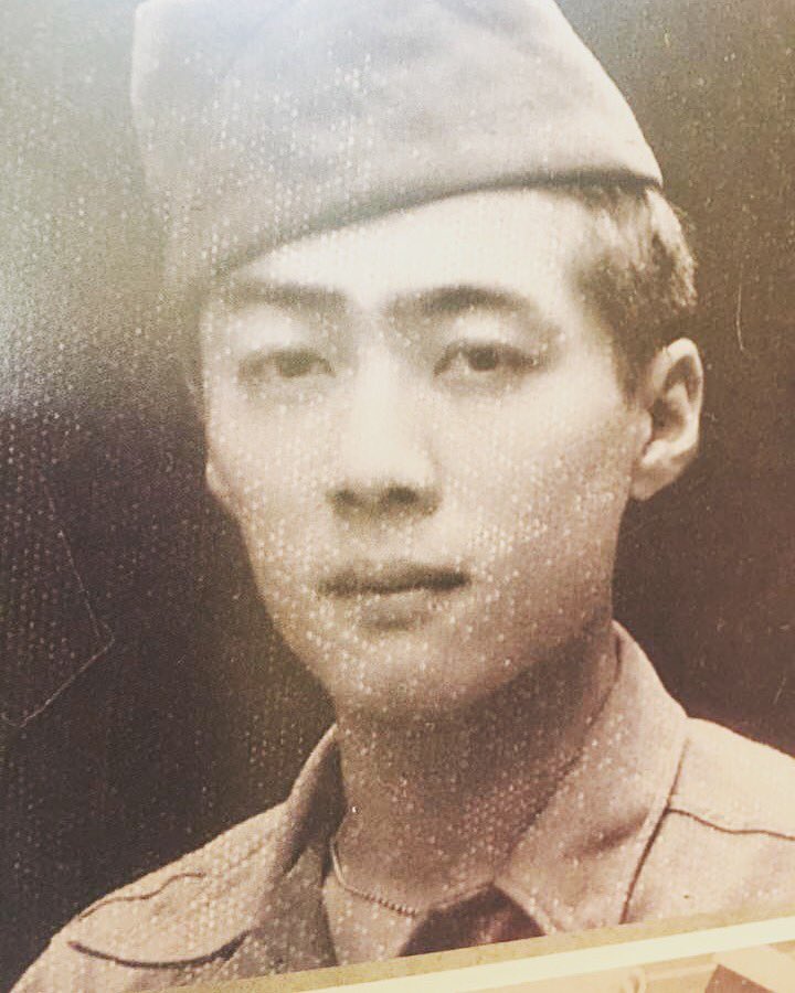 ProfTasaka's tweet photo. Our #veteran Henry Tasaka ❤️

#army #worldwar2 #442 #goforbroke #nisei #japaneseamerican #privatefirstclass #grandpa #veteransday https://t.co/VsbXdbPGtO