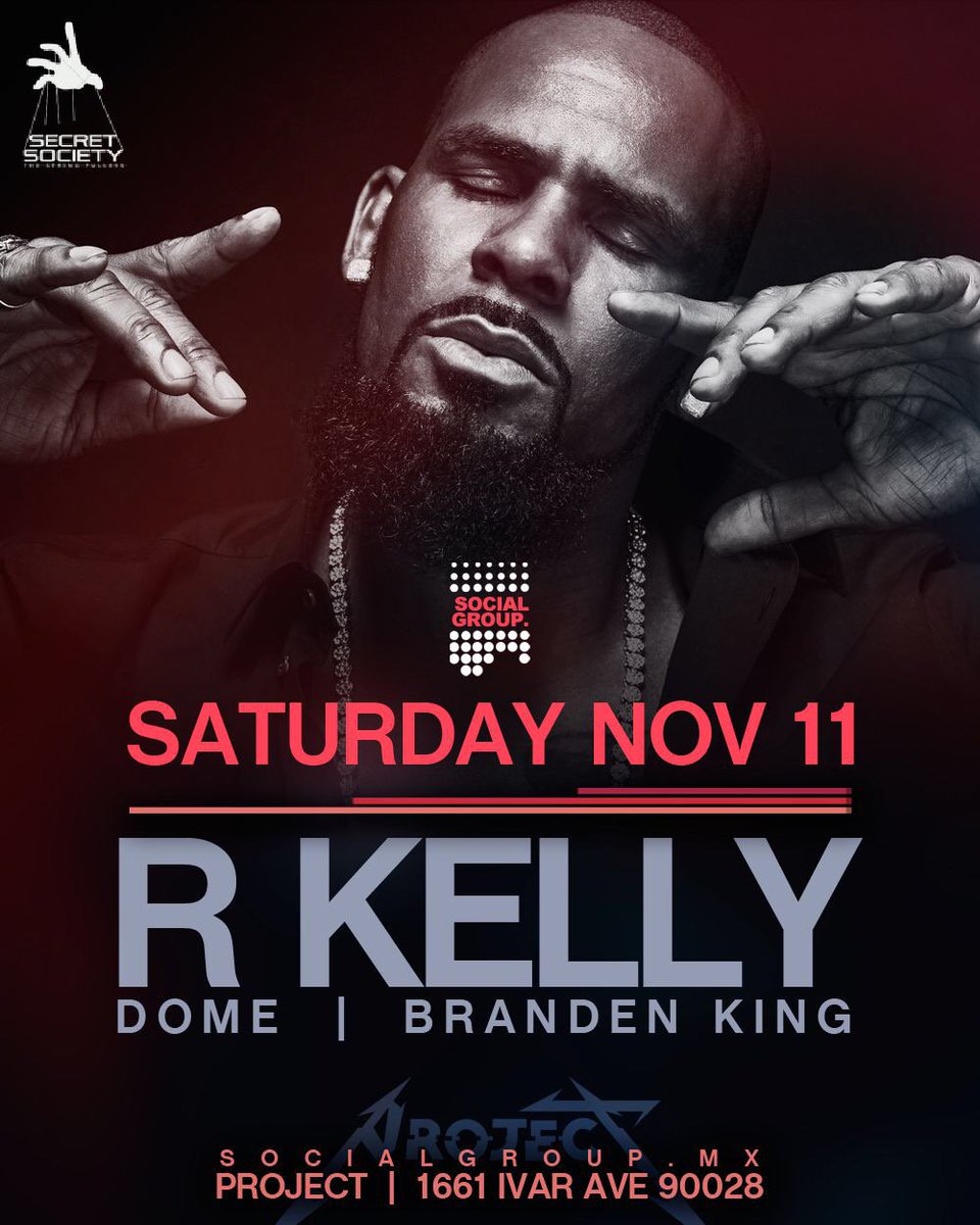 SecretSocietyLA's tweet photo. 2NITE 10pm #ProjectSATURDAYS inside @PROJECTCLUBLA "HOLLYWOODS HOT SPOT" Hosted by LEGEND @rkelly  TABLES txt323.523.5851 #DiamondLIST https://t.co/oZyjJErXQz