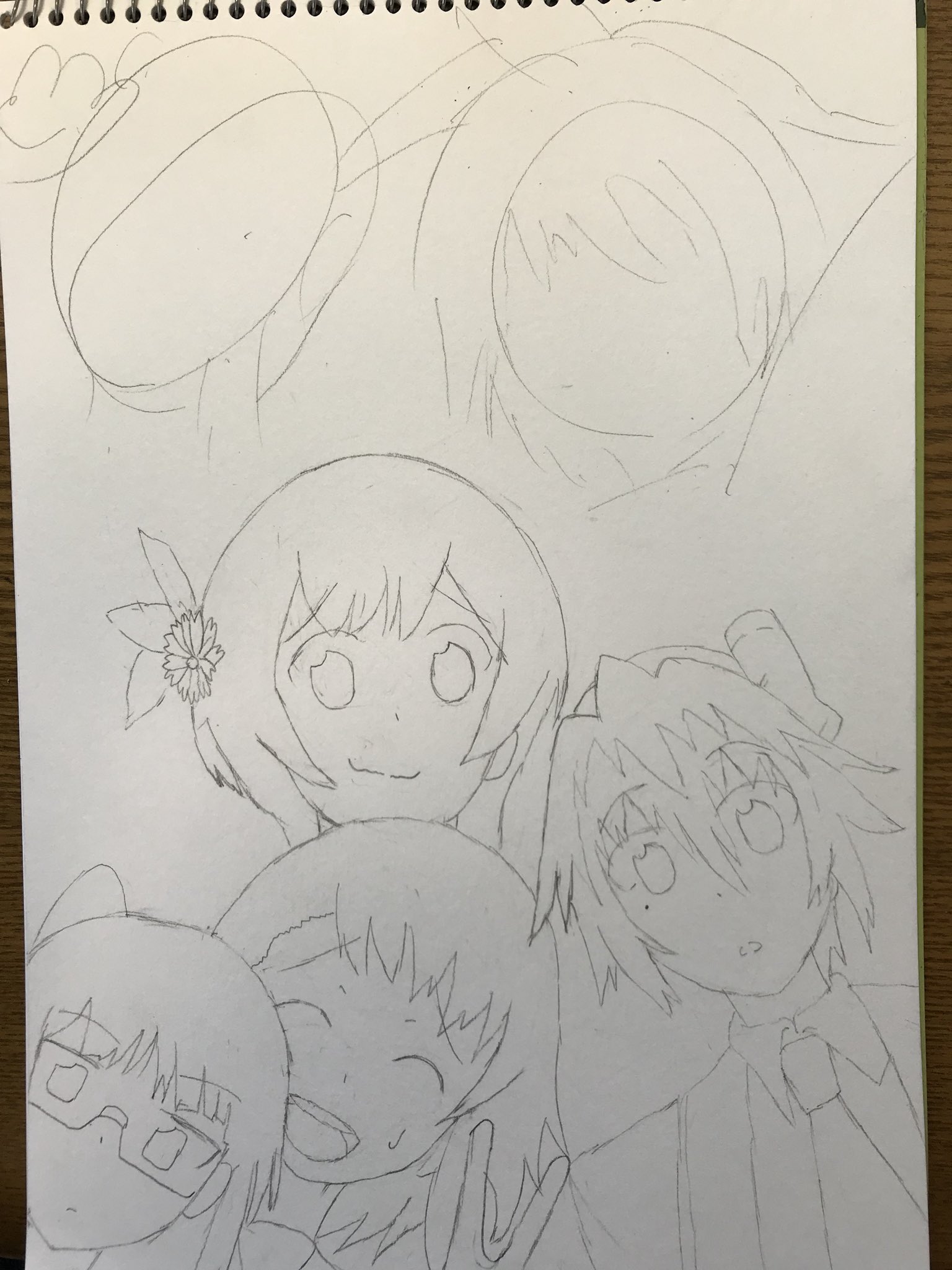 すぱいでぃ Twitterissa ニセコイ22巻 裏表紙 の模写途中経過 あとは羽姉と千棘のみ 小野寺と万里花のコレジャナイ感がすごい W T Co Szvismq5qf Twitter