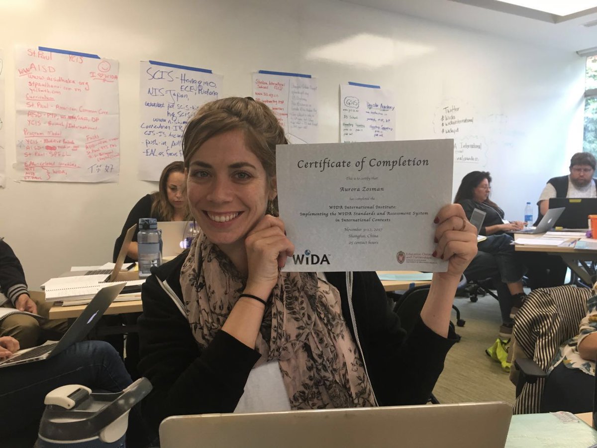 JenniMarotto's tweet photo. Proud of the new strategies she can CAN-DO to support her ELs after attending the WIDA Institute! #wida #widainstitute #widainternational #wida2017 https://t.co/6ojHNFPNPi