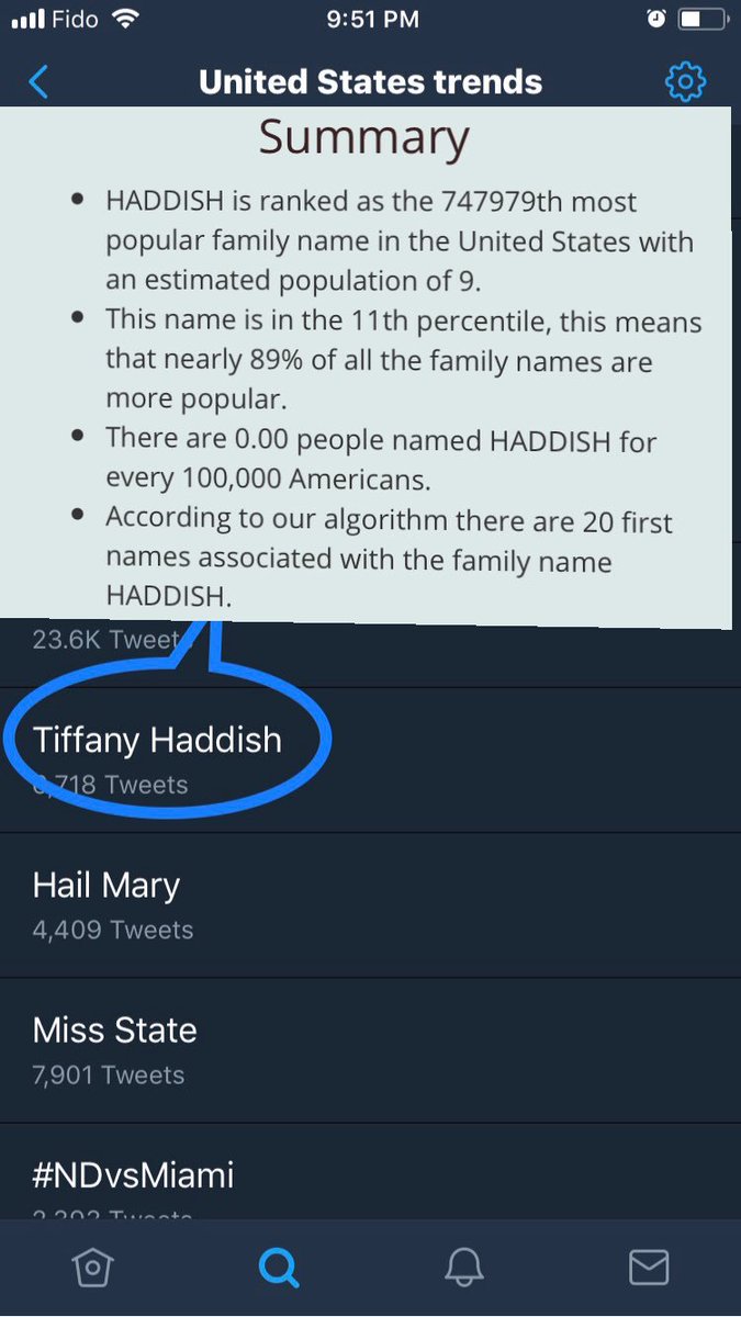 entropee's tweet photo. What are the odds of a person with my last name trending on Twitter? 😀 Proud of @TiffanyHaddish #snl #odds #tiffanyhaddish #inspired https://t.co/tsm42JkjWT