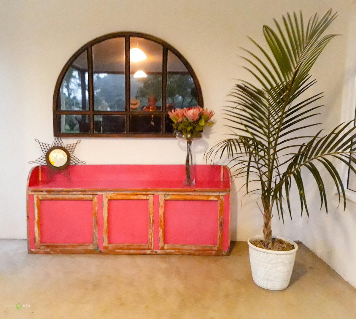 CeecesTravel's tweet photo. Just love this old suitcase trunk. Found at #TheHouseInZululand our our #KingsExperience Tour with @uMhlathuze 🌴💚👀 #CeeAtKings #Travel #DoKZN https://t.co/A1ChtxyUdv