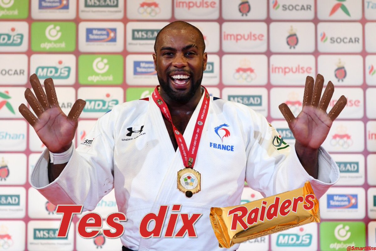Smartiiins's tweet photo. Tes dix Raiders
#RetirezMoiPhotoshop
#TeddyRiner #Teddy #Riner #Judo #TeddyDecima #TeddyFor10 #Teddycima
#WorldChampionshipsOpen2017 #JudoOpen2017 #Marrakech
Poke : @teddyriner 👏🏻👏🏻👏🏻🏅 https://t.co/y1aDwb0awc