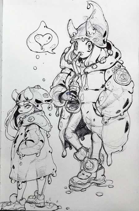 Forgot to crop ahh sorry. Just barely made this in for #Cutiesaturday :D some OG oni slime girl. #oniramen 