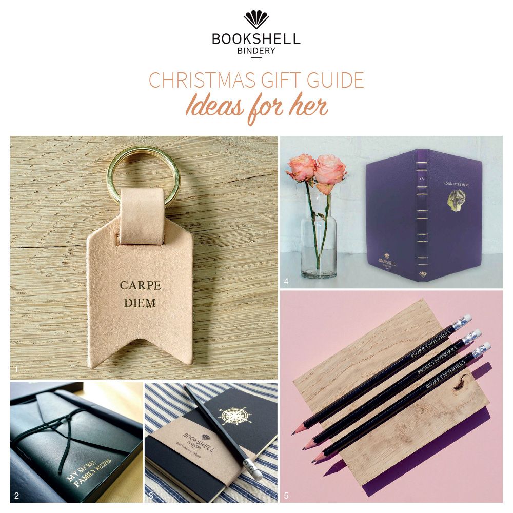 1) Keyring £12; 2) Journal £45; 3) Notebook £4; 4) Kindle case £69; 5) Pencils £10 buff.ly/2AdIZJX #giftguide #giftsforher #wifegift