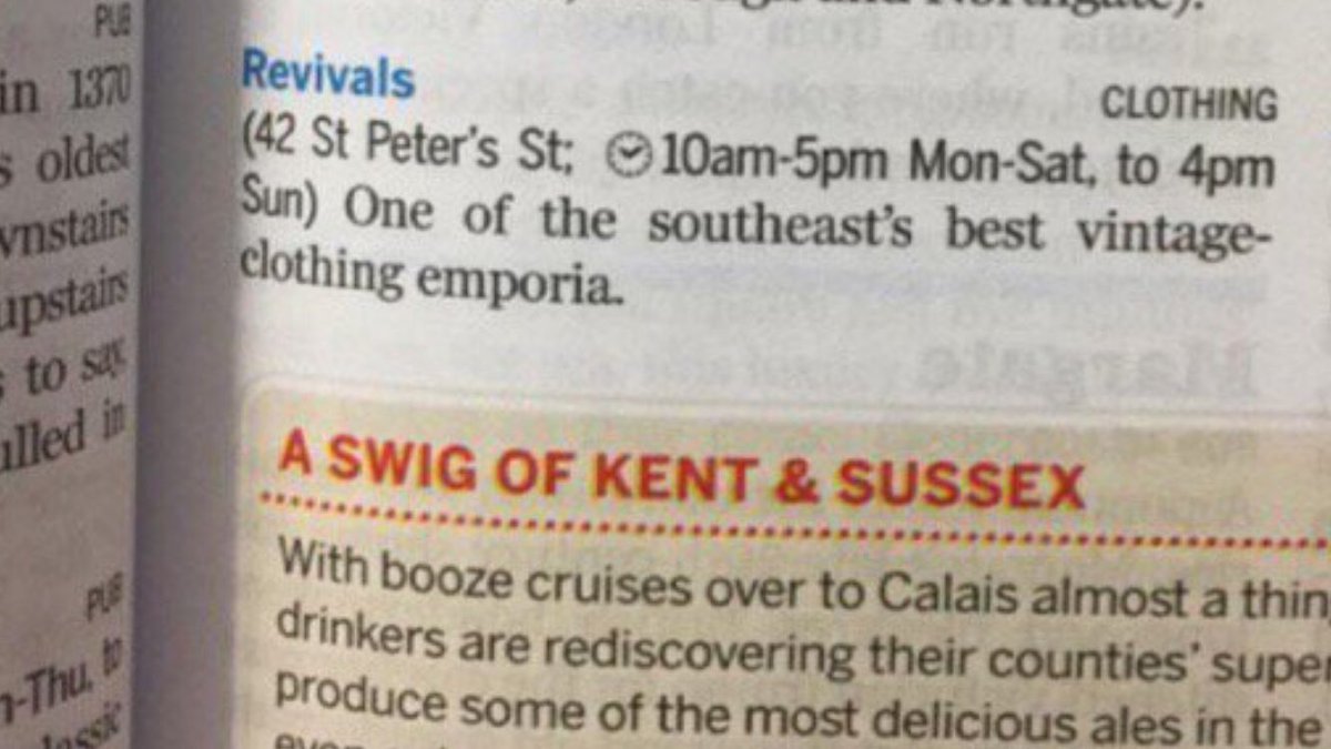 Revivals as featured in The Lonely Planet .....one of the South East’s best vintage clothing emporia. #opentoday