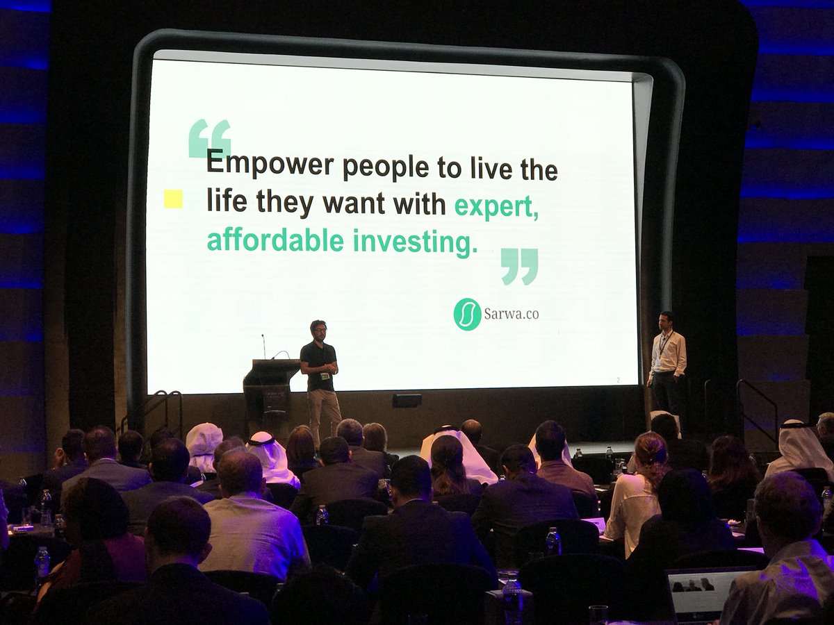 #Sarwa is the first hybrid automated investment management platform for young professionals in the Middle-East #fintechhive #InvestorDay
