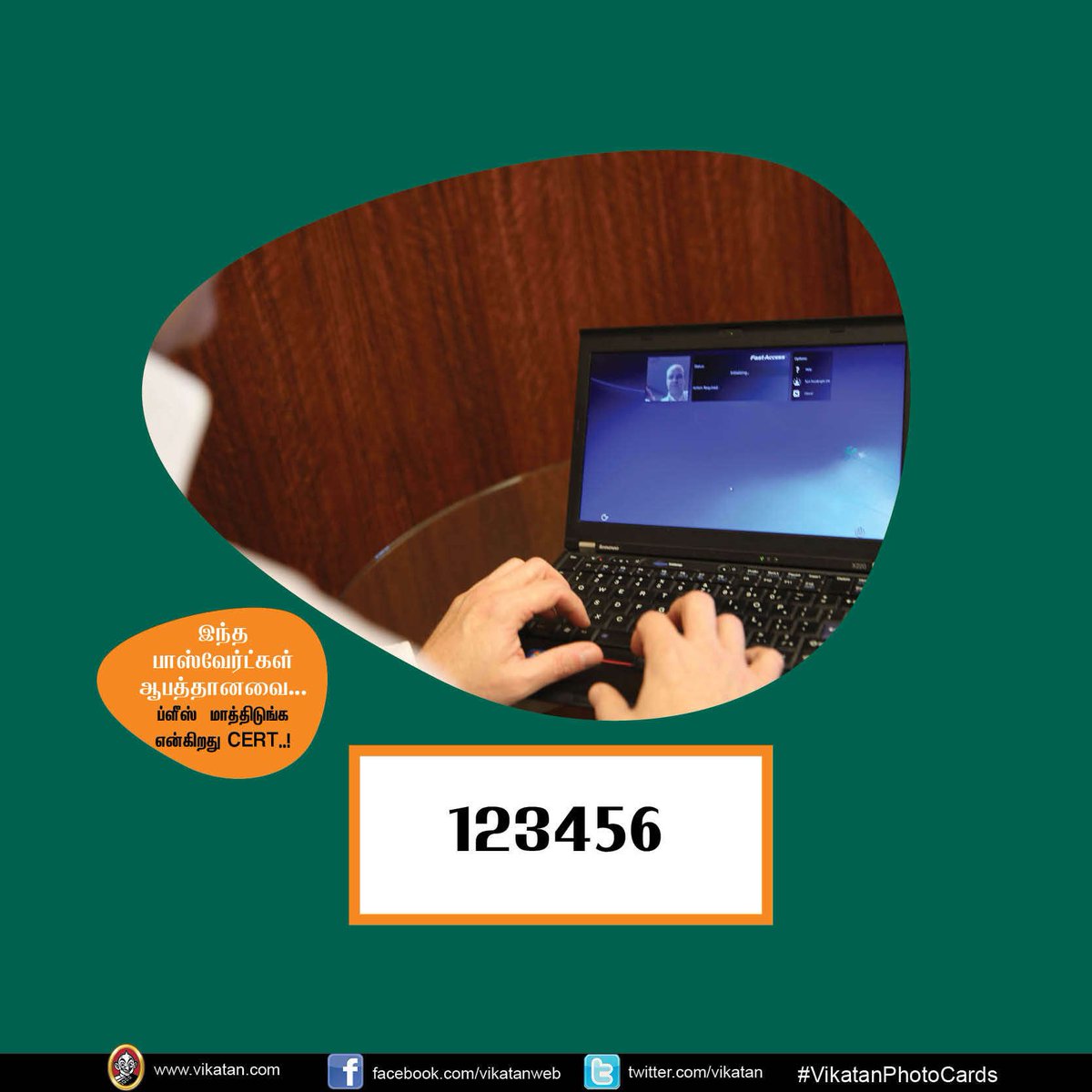 TechTamizhaa's tweet image. இந்த பாஸ்வேர்ட்கள் ஆபத்தானவை... ப்ளீஸ் மாத்திடுங்க என்கிறது CERT..! #PasswordHacks
மேலும்: goo.gl/8VP4zD