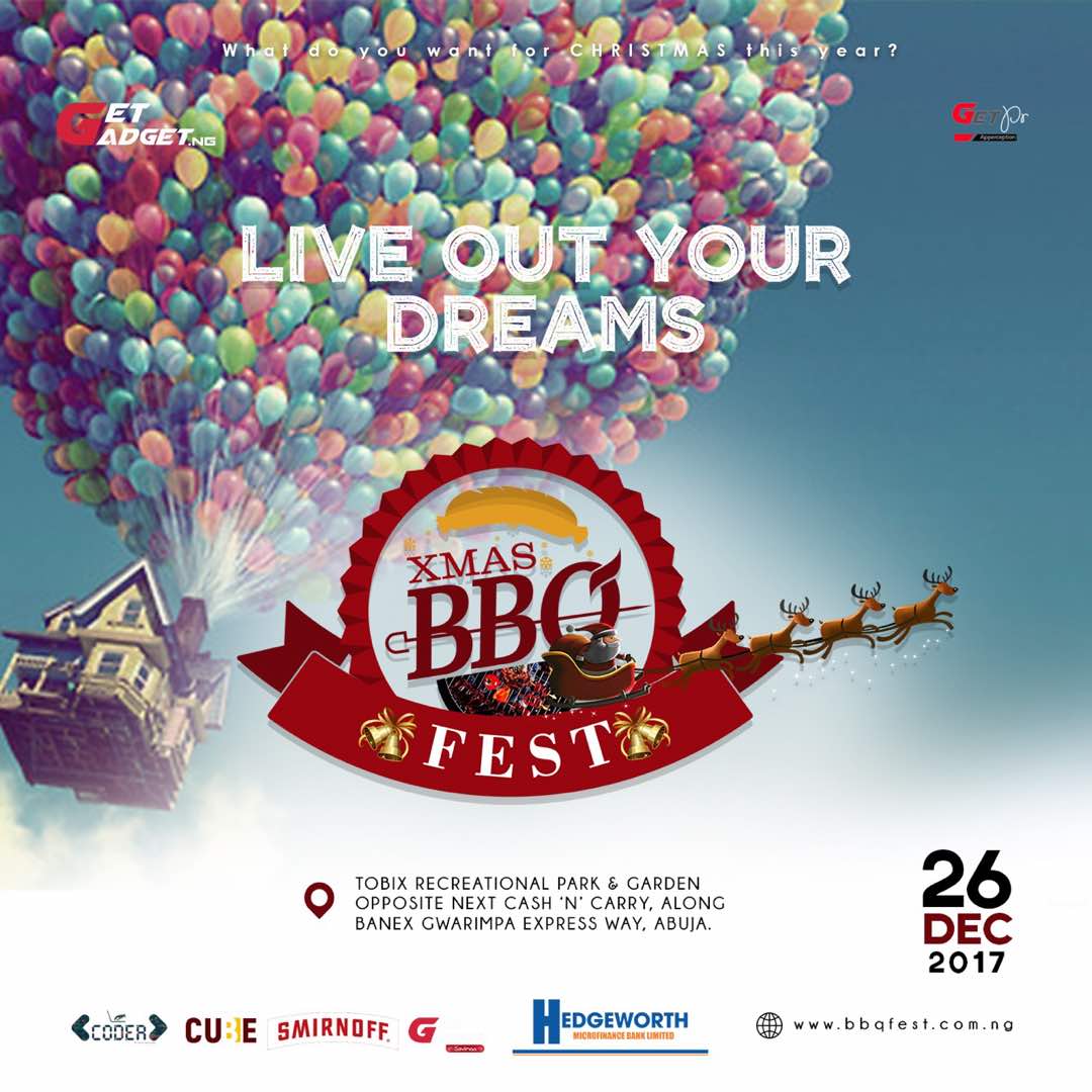 ayodeji_ok's tweet photo. Ho🎅🏾Ho🎅🏾Ho
Live out your dreams 
Come be Naughty&amp;Nice 
Xmas BBQ Festival 2017🎉
Jolly festival like never before✨💫
#xmasbbqfest #xbf #HedgeworthMFB @bbqfestng @getgadgetng @hedgeworth_mfb https://t.co/UaerdAHj4H