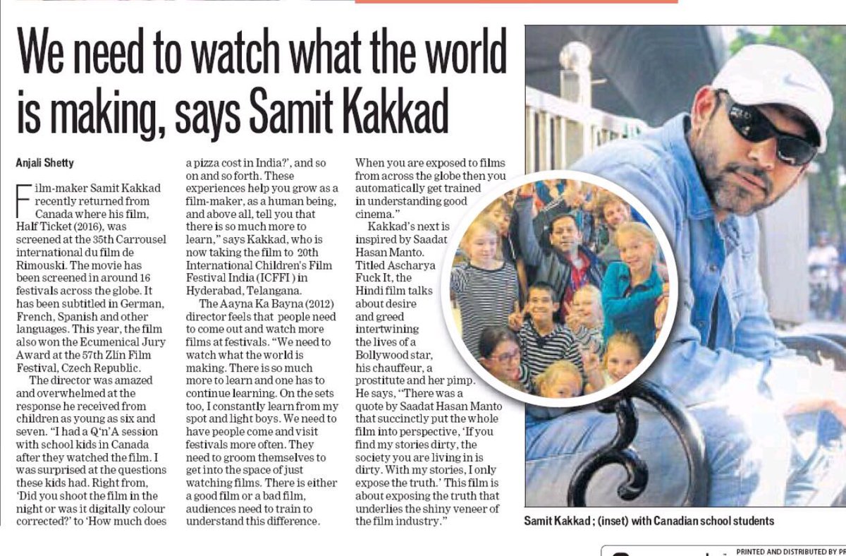 samitkakkad's tweet photo. My favorite @airindiain 
@HalfTicketMovie to be screened at the 20th International Children’s #Film Festival #India 2017.  #Hyderabad #Telangana 
https://t.co/TX54CtsZuL @CFSINDIAORG #VideoPalace #BasilContent #SamitKakkadFilms https://t.co/OVkigk9zSP