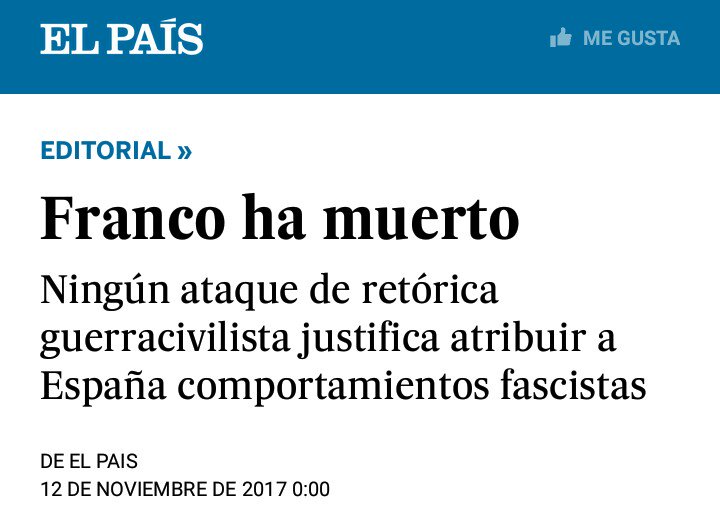 Igual un país que paga con dinero público el mausoleo dedicado a un dictador fascista, con un gobierno que pisotea los Derechos Humanos e insulta a las familias de 114226 personas desaparecidas y presume de no ayudarlas, algún rasgo fascista puede haya.