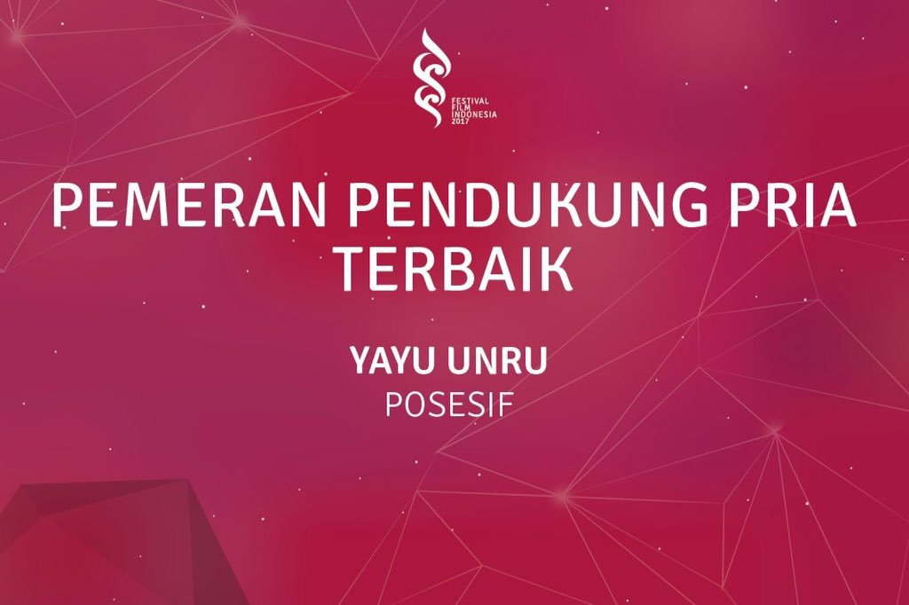 Peraih Pemeran Pendukung Pria Terbaik Festival Film Indonesia 2017 - @yayusedaap - <a href="/PalariFilms/">Palari Films</a> #PialaCitra2017 #FFI2017 #62thFFI #FilmIndonesia #BanggaFilmIndonesia #FestivalFilmIndonesia #AkuCintaFilmIndonesia #AyoNontonFilmIndonesiadiBioskop