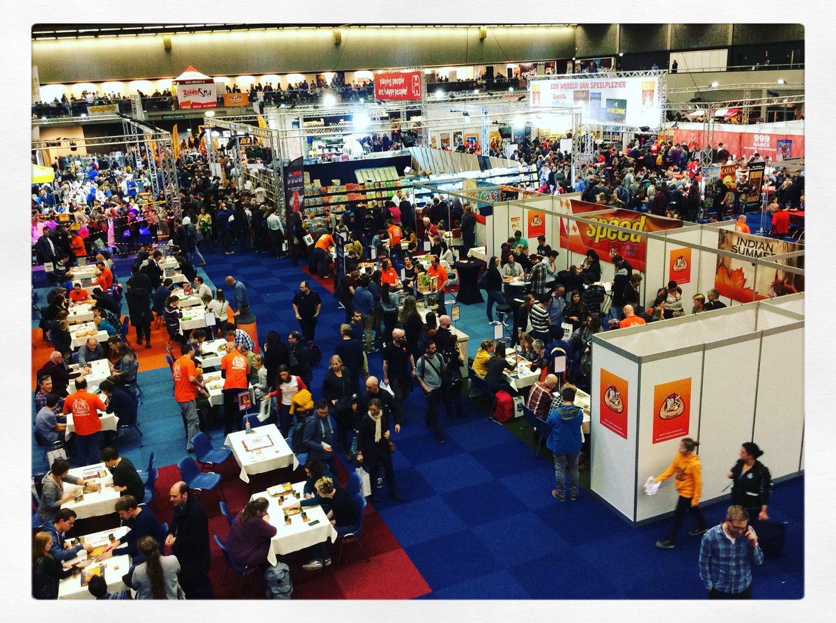 PlayChronGames's tweet photo. @Spellenspektakel, the biggest Dutch #boardgame fair, we are presenting the new prize winners, #Orleans and #Droomhuis (#DreamHome) @whitegoblingames @qualitytime https://t.co/T2zQsJPsSv