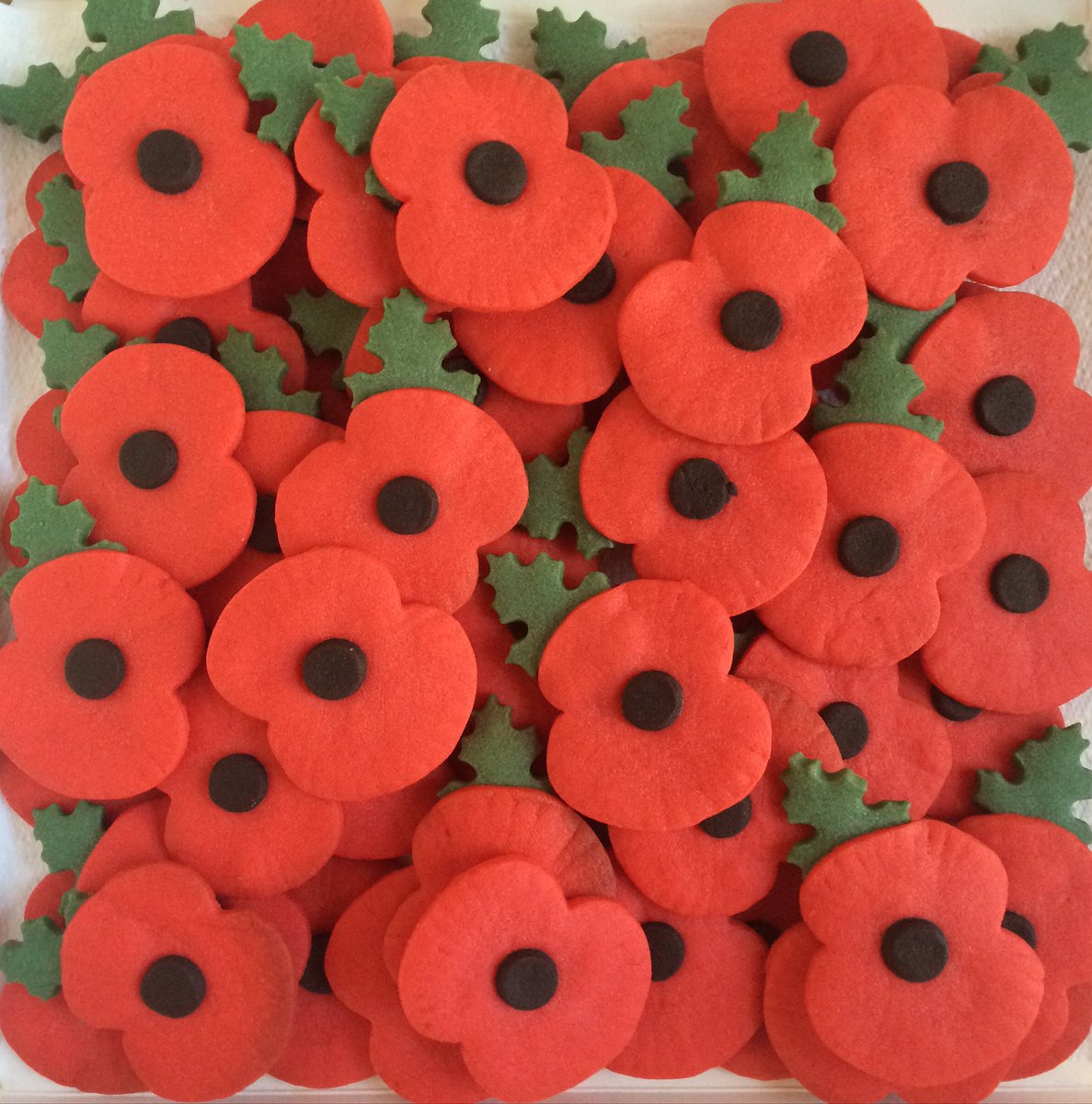 LisaRParker's tweet photo. Shortbread poppy biscuits for @PoppyLegion #Lymington #RemembranceSunday #PoppyAppeal https://t.co/hVVnjcYou6