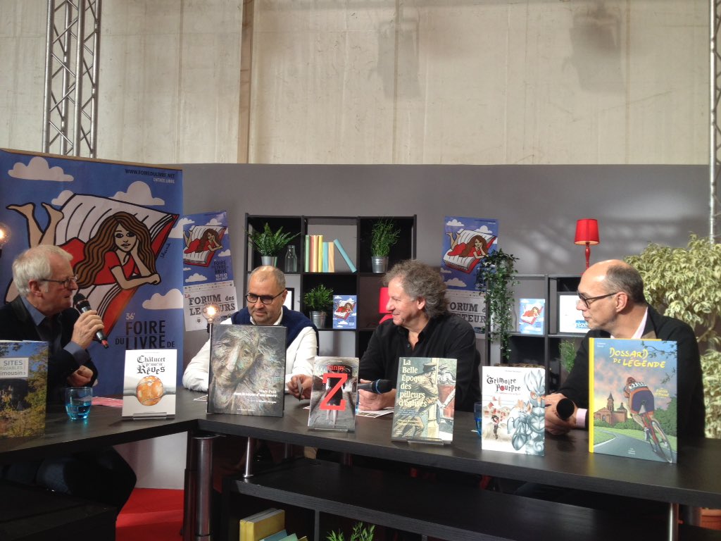 CorrezeTV's tweet photo. Forum des lecteurs Les Ardents éditeurs 10 ans !!! Jean Marc Ferrer fondateur @FoirelivreBrive @CorrezeTV #FDLB 2017 #fdlb17 https://t.co/a4HUqOs6vo
