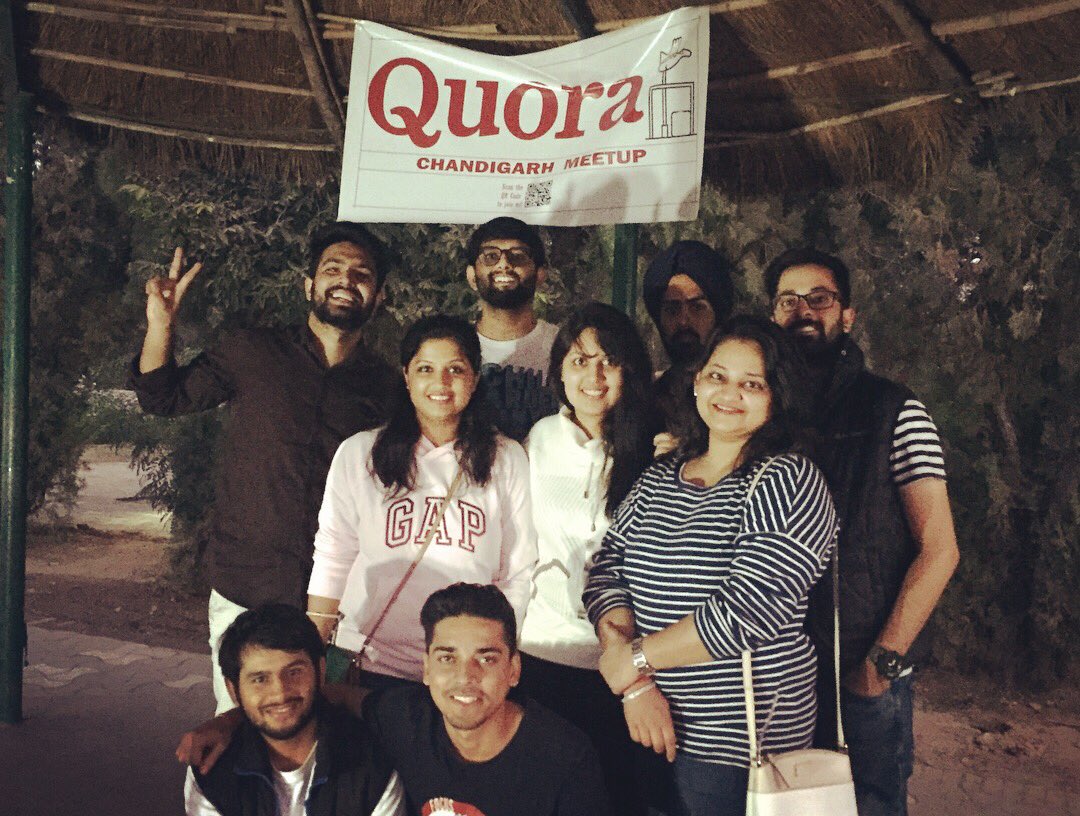 iArjunSetia's tweet photo. First Chandigarh meetup - Finally!
Glad to meet some amazing minds!
#QuoraWorldMeetUp #QuoraChandigarh https://t.co/ZNuVikauoG