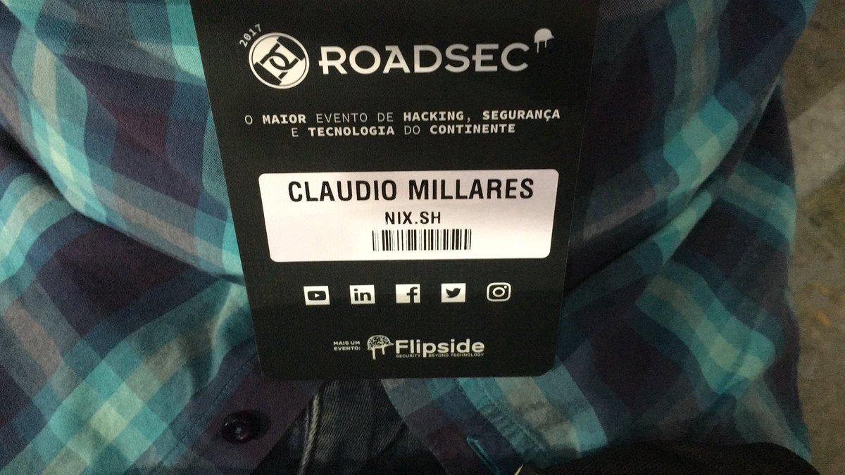 dkmillares's tweet photo. #RoadSecSp #roadsec https://t.co/UOUb8Ay5gC