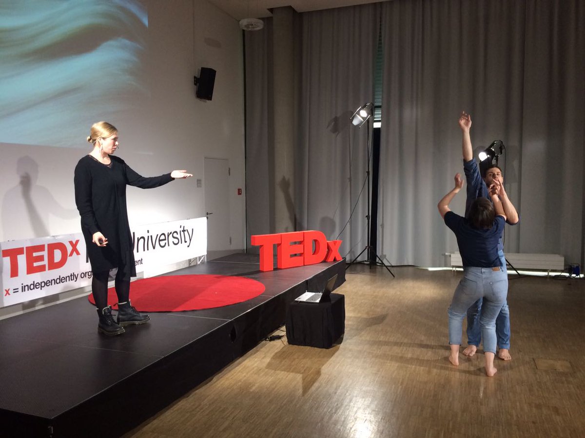TEDxKielUni's tweet photo. Outstanding contemporary dance performance by two of Suse Tietjens dancers. If you don't know how to feel about contemporary dance, you might be just in the right mood for her talk!
#coloryourmind
#tedxkieluniversity
#tedxkieluni https://t.co/2lhJQeBwIA
