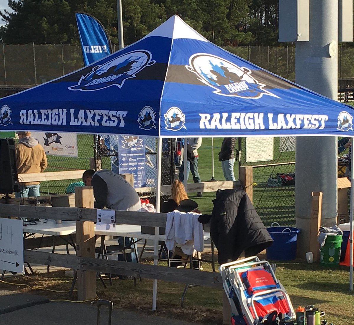 YLSLacrosse's tweet photo. All teams having an awesome time at Raleigh LaxFest! Day 2 brings some warmer weather and bracket play, and how about those 12U Lady Hawks! Great job all teams! https://t.co/PXFPC2s4Zx