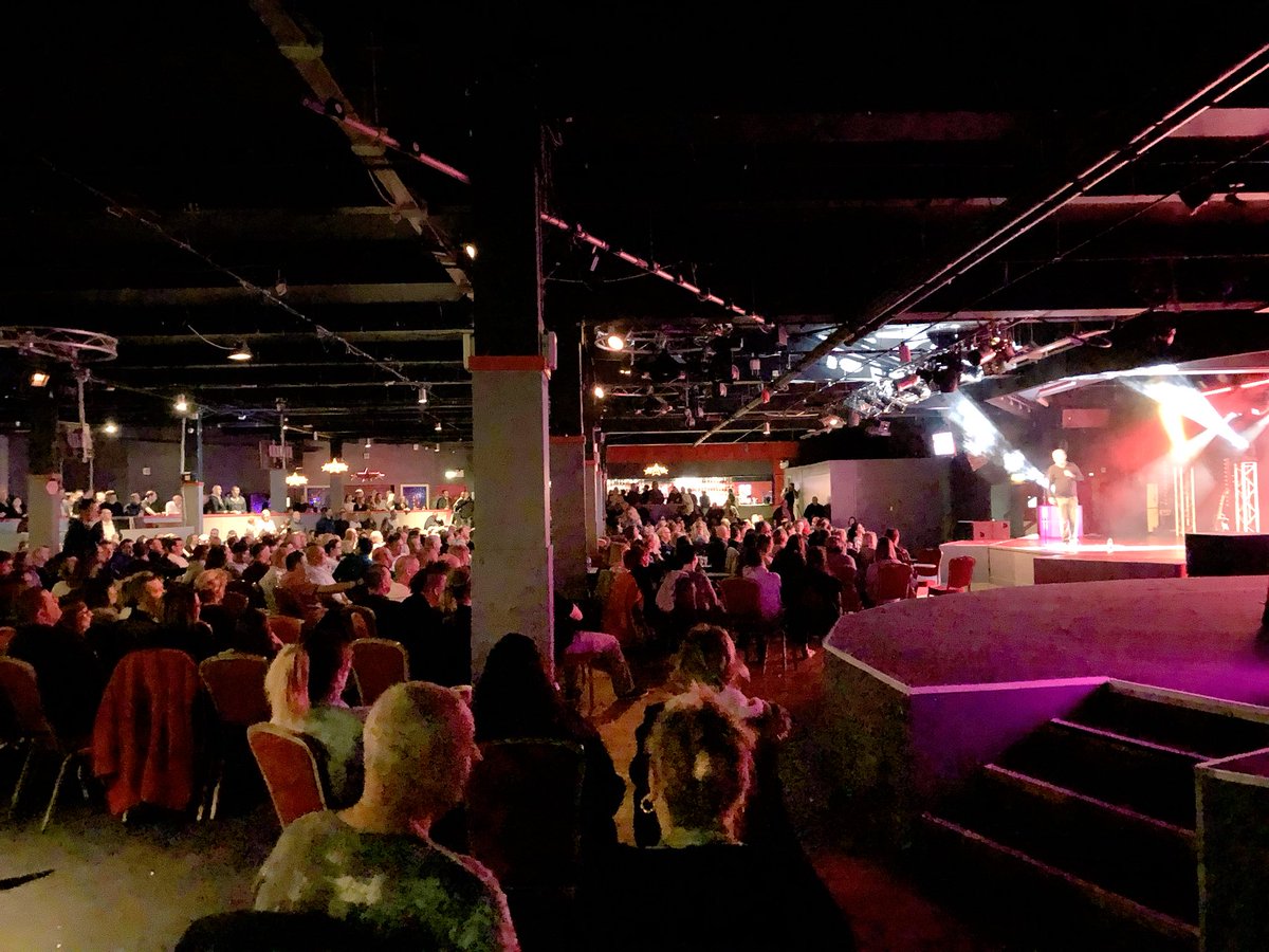 steveshanyaski's tweet photo. Showtime at Butlins Bognor comedy show. John Newton compering & @GerryKcomic on first. Absolutely banging as always! #butlinsbigweekend https://t.co/NRaOBnp4ft