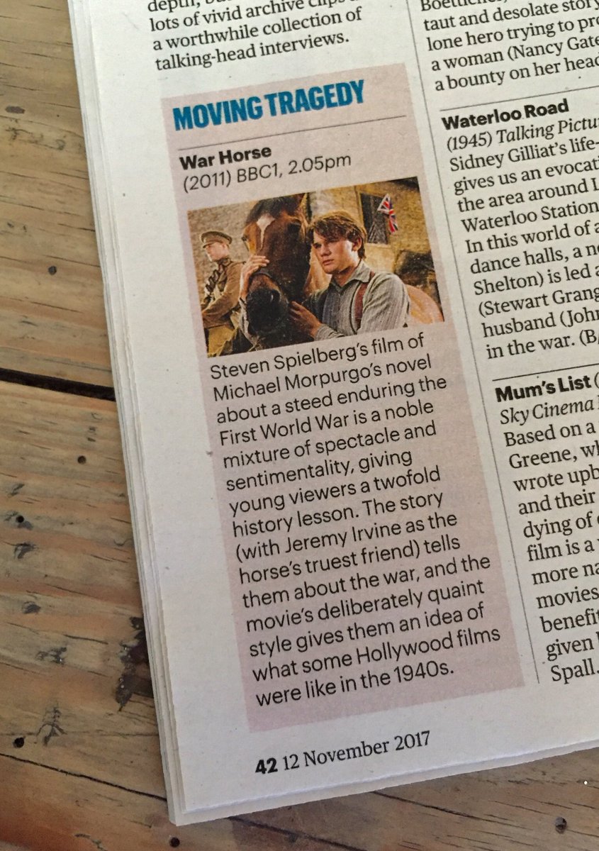 StevenHallDOP's tweet photo. βA twofold history lesson for young viewersβ. Some of my more subtle VFX work in #WarHorse on BBC1 in 15 mins #VFXDOP https://t.co/Pd5AcQrBcQ