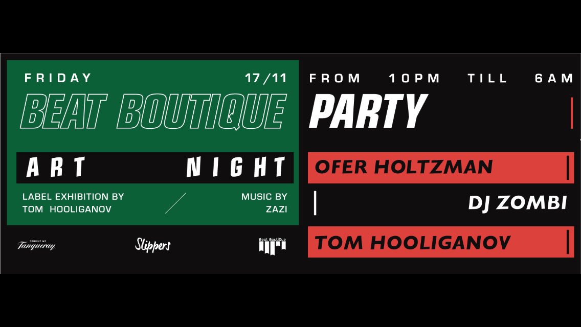 At slippers this friday for our next #beatboutique party. #progressivehouse