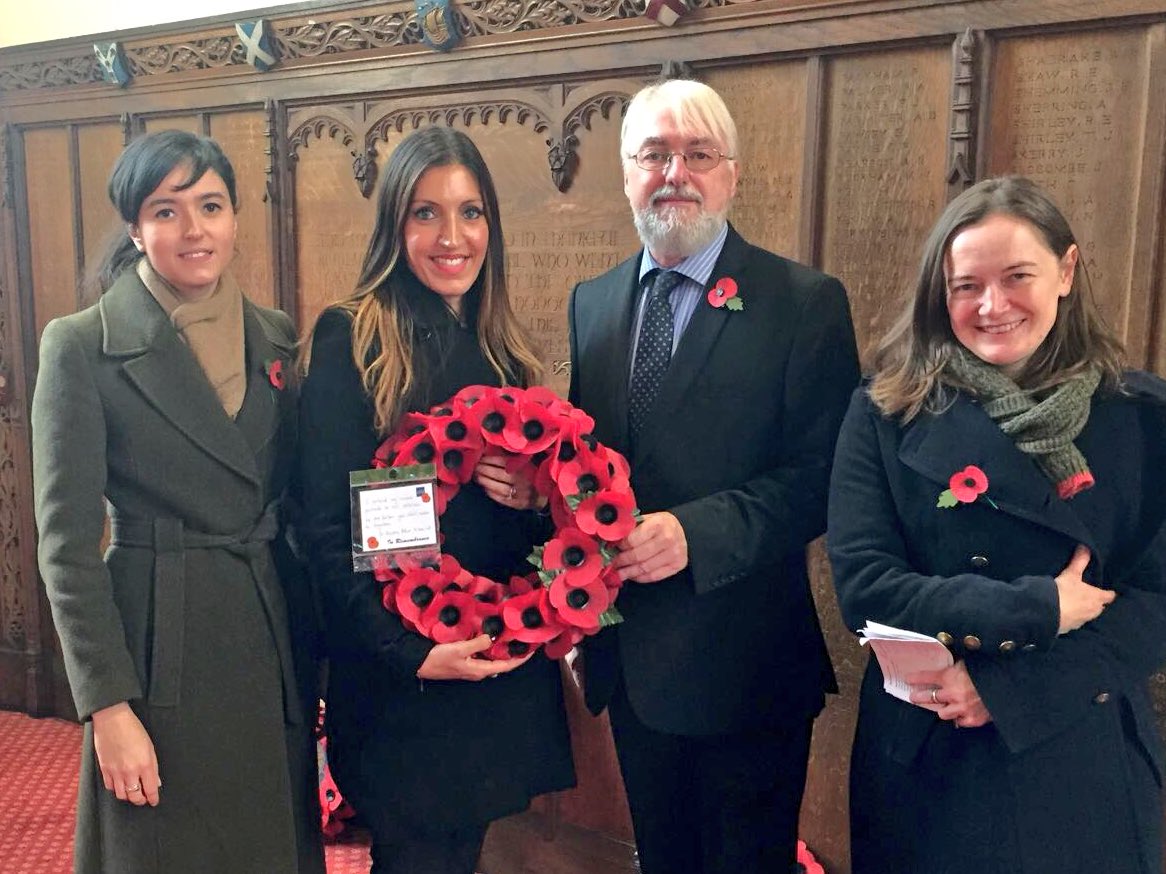 #Tooting residents turned out in the cold wind for #RemembranceSunday. We laid wreaths to honour soldiers and remember civilians who have died in many wars, in the hope of future peace. Thanks to CJ and his team at #StNicholasChurch.