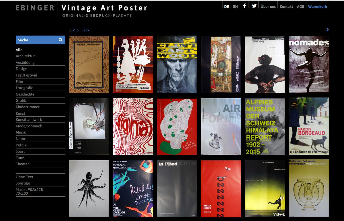 ebinger11's tweet photo. For over 10 years we offer exclusive original art and design posters on https://t.co/Q1MyqnzXCv . Our selection includes a wide range of screen print posters from the last 50 years by selected Swiss poster artists and graphic designers. Shipping all over the world! https://t.co/jJuCZeKVYe
