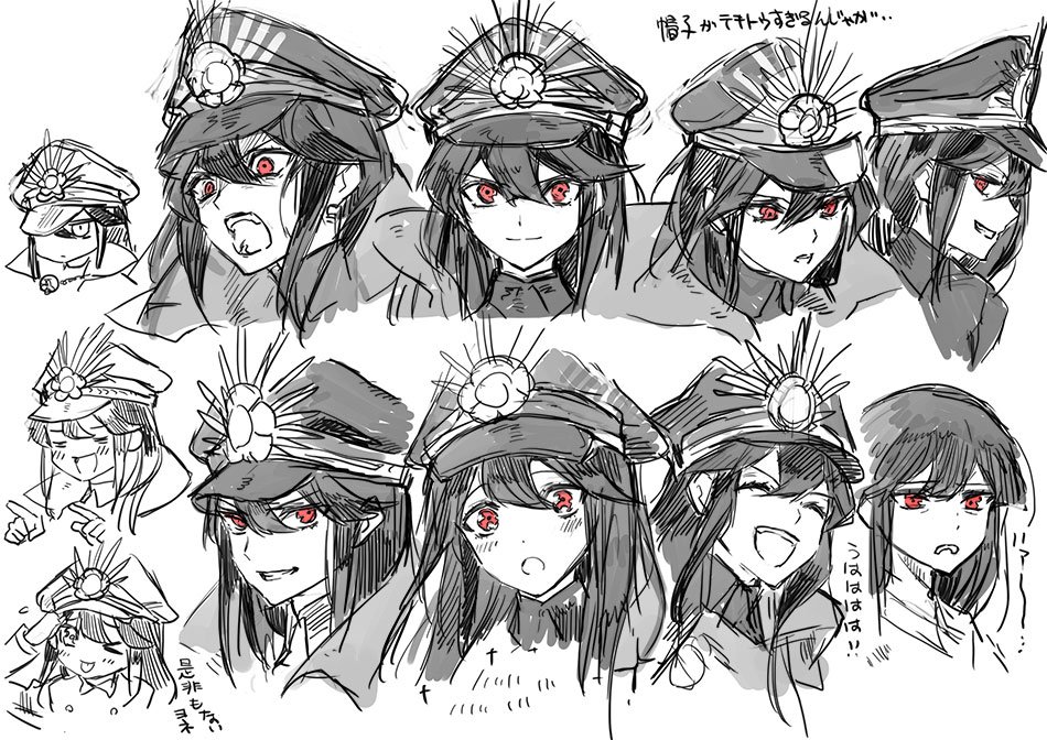 FGOの推しの顔を練習していた… 