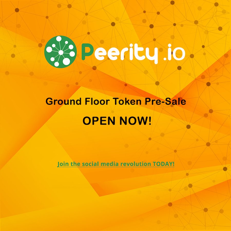 peerity's tweet photo. #Peerity's #presale is Live! Check out our announcement on @bitcointalk #startup #getinonthegroundfloor #crypto https://t.co/O75vbfVlXD https://t.co/9b0QToZCbX