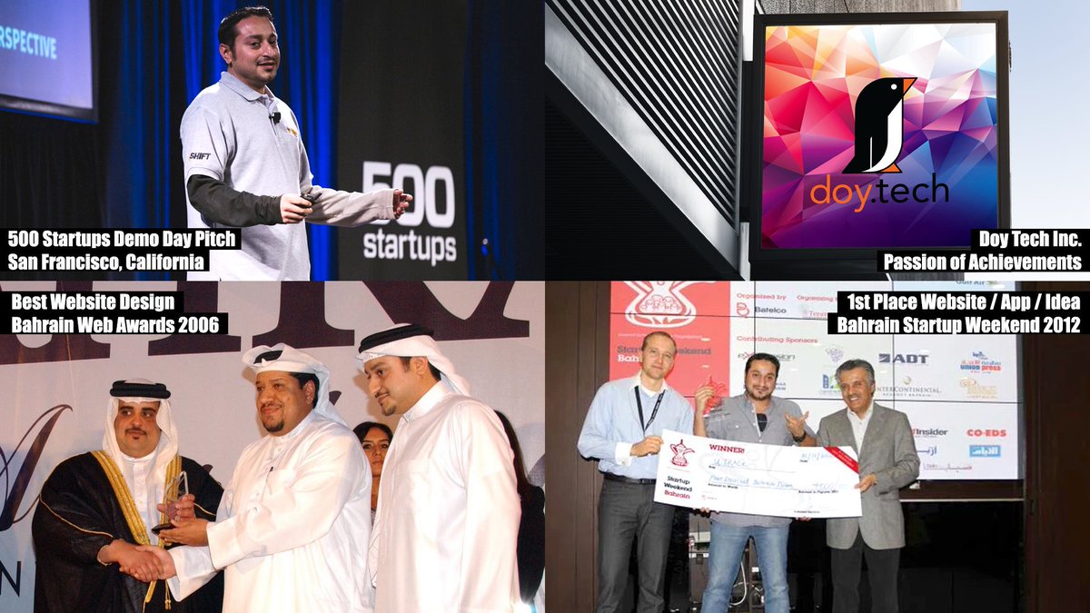 aldoyh's tweet photo. Thanks to Allah, this is to celebrate my achievements over the past decade, since 2006. My #Passion made my life so much fun and learned a lot from it! #StayTuned for more π§ #StartupWkndbh #SWBahrain #500Startups @doytech https://t.co/irNhNXxy1v