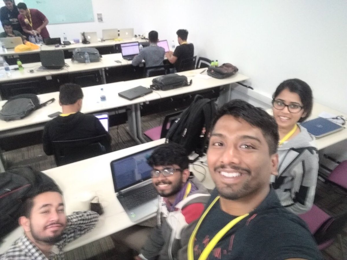 Lezwon's tweet photo. At #hack2innovate #hackathon by @skillenza n @Samsung. #DeepLearning https://t.co/OchwJ0Iz9z