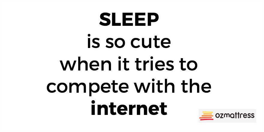 What's winning for you this weekend - sleep or the net?