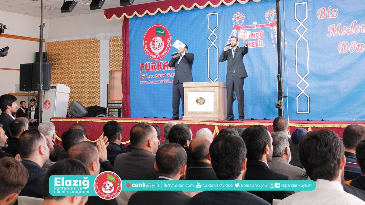 alparslankuytul's tweet photo. "Manevi Gelişimin Yolları" Konulu Elazığ Konferans ve Etkinlik Programımız Başlamıştır...
Canlı Yayın:
https://t.co/oxqWRuwhpn
#ElazığKonferansıCanlıYayın https://t.co/iFy9IdB2yq