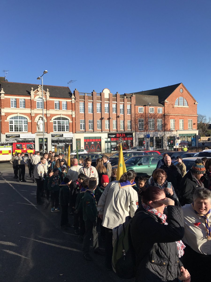 Hucknall contingent looking strong for rememberance day #WeWillRememberThem #iscout #Hucknall #Remembranceparade17