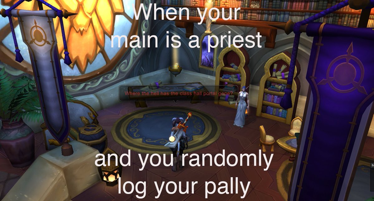 madmaninabox75's tweet image. @Warcraft Honestly, it happens ALL the time. I had to do this. Please, tell me I’m not the only one, #classhall #legion #wow @Blizzard_Ent