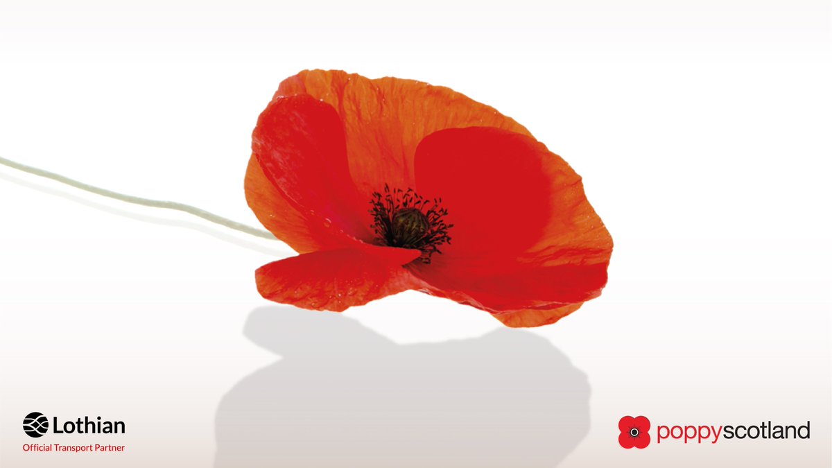 on_lothianbuses's tweet photo. We will be holding a two minutes silence at 1100 to show our respects.  Your driver may stop at this time. 
#RemembranceSunday #LestWeForget https://t.co/gP5qDkadZ2