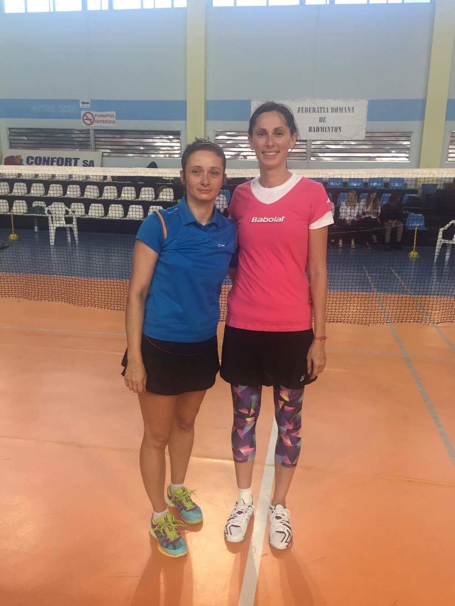 FRBadminton's tweet photo. Campioane nationale la dublu feminin 2017 - Florentina Constantinescu (CSU UVT Timisoara) si Alexandra Milon (CS Stiinta Bacau)
#badmintonRo https://t.co/AKTAI5U63F