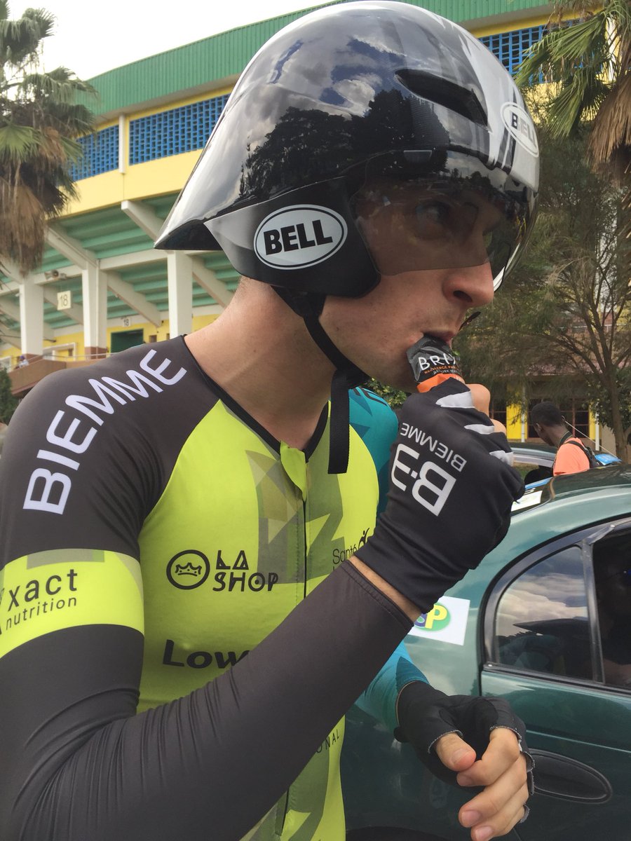 LRcyclingTeam's tweet photo. @camcphaden ready for day of #TourduRwanda  #Kigali https://t.co/bgxyL4u47O