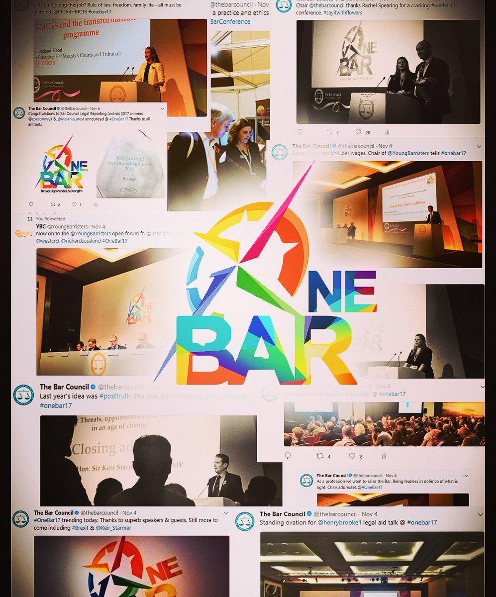 thebarcouncil's tweet photo. Highlights from last week's Bar & Young Bar Conference #OneBar17 #Twitter collage https://t.co/bFBJwNdDCy