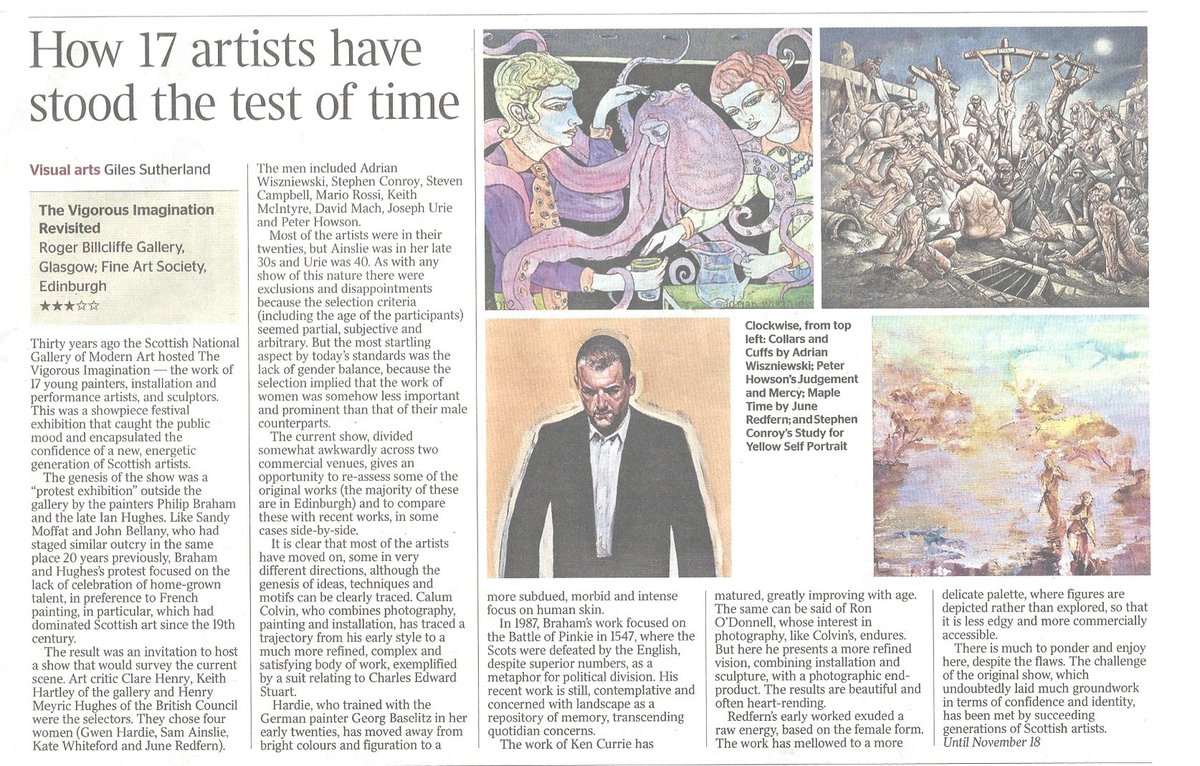 From The Times Nov 2, 2017 The Vigorous Imagination Revisited