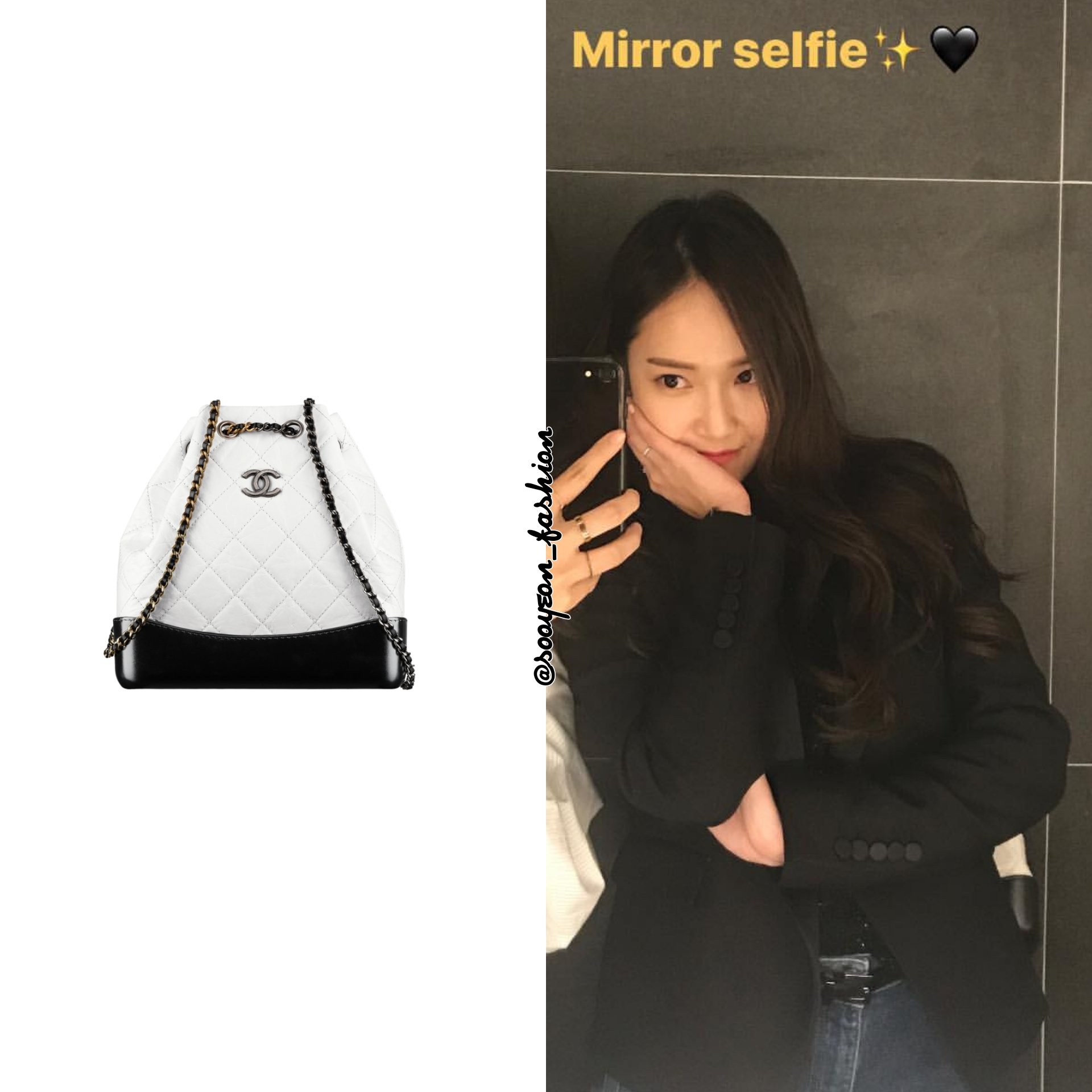 jsy fashion on X: [JESSTAGRAM STORY] 171111 CHANEL: Gabrielle Backpack,  $3,350   / X