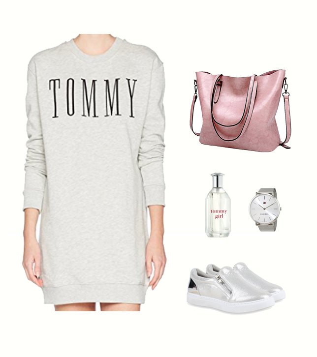 StyleCat_de's tweet photo. Schöner Freizeit Look, mit einem Sportlichen Kleid von Tommy Hilfiger. Dieses Outfit ist hier erhältlich: https://t.co/osFoTO4qk2 #mode #fashion #style #sexy #damenmode #outfit https://t.co/U830okDLln